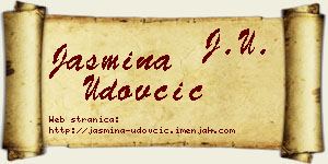 Jasmina Udovčić vizit kartica